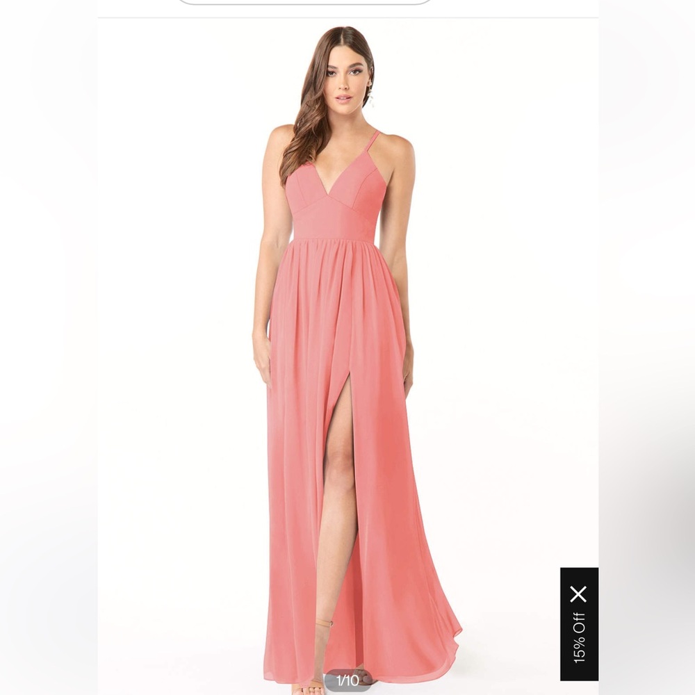 BRIDESMAID DRESS | AZAZIE AAIDA | FLAMINGO